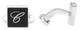 Chopard Classic Stainless Steel & Black Lacquer Mens Cufflinks 95014 - 0080 - Watches & Beyond