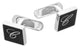 Chopard Classic Stainless Steel & Black Lacquer Mens Cufflinks 95014 - 0080 - Watches & Beyond