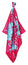 Chopard Happy Bubbles Fuchsia Organic Silk Twill Womens Foulard Scarf 95002 - 0719 - Watches & Beyond