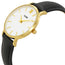 Cluse Minuit Black Leather Gold Plated Steel White Dial Womens Watch CL30019 - WAB - Shipping Dept.