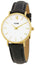 Cluse Minuit Black Leather Gold Plated Steel White Dial Womens Watch CL30019 - WAB - Shipping Dept.