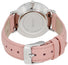 Cluse Minuit Pink Leather Strap White Dial Quartz Womens Watch CL30005 - WAB - Shipping Dept.