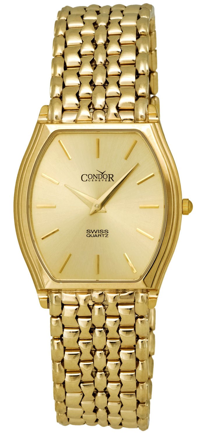 Condor 14kt Gold Mens Luxury Swiss Watch Quartz GS21004 - WAB - Shipping Dept.