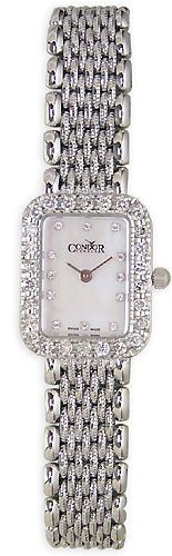 Condor 14kt Solid White Gold & Diamond Womens Luxury Swiss Watch MOP Dial 14k - WAB - Shipping Dept.