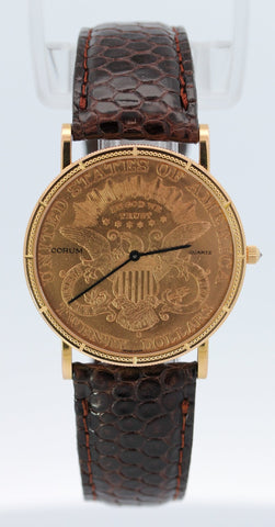 Corum 1905 Twenty Dollar Liberty Gold Coin Watch Vintage - WAB - Shipping Dept.