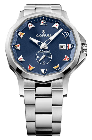 Corum Admiral 42 Automatic Stainless Steel Blue Dial Date Mens Watch 395.110.20/V720 AB52 - WAB - Shipping Dept.