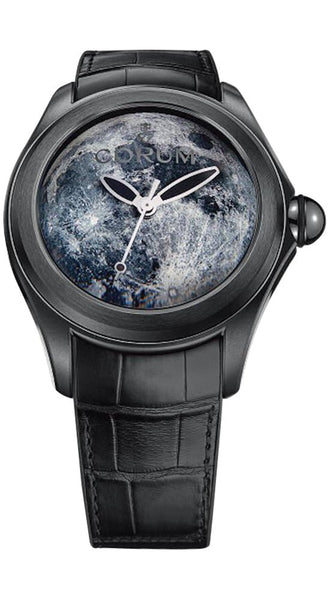 Corum Bubble 47 Solar System Moon Limited Edition Black PVD Steel Mens Automatic Watch 082.310.98/0001 MO01 - WAB - Shipping Dept.