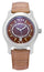 Cuervo y Sobrinos Robusto Solo Tiempo Automatic Stainless Steel Brown Dial Brown Leather Strap Date Mens Watch 2802.1T - Watches & Beyond