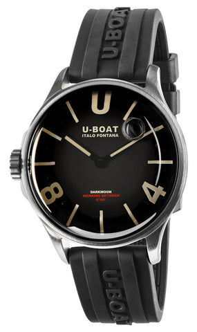 update alt-text with template Watches - Mens-U-Boat-9018-35 - 40 mm, 40 - 45 mm, black, Darkmoon, mens, menswatches, new arrivals, round, rpSKU_9019, rpSKU_9501, rpSKU_9502, rpSKU_9542, rpSKU_9549, rubber, stainless steel case, swiss quartz, U-Boat, watches-Watches & Beyond