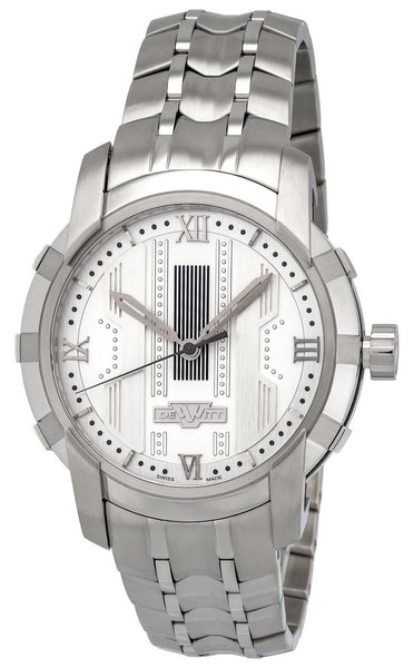 Dewitt Glorious Knight Automatic Steel Mens Watch Silver Dial FTV.HMS.002.S - WAB - Shipping Dept.