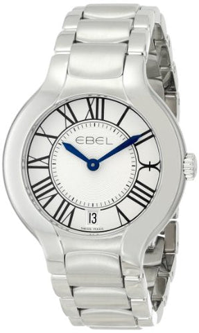 Ebel Beluga Grande Stainless Steel Silver Dial Date Quartz Womens Watch 1216070 - WAB - Shipping Dept.