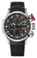Edox Chronorally Automatic Chronograph Titanium Black Dial Black Rubber Strap Date Mens Watch 01129 - TRCA - NCAR - Watches & Beyond