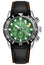 Edox CO - 1 Chronograph Titanium Green Dial Black Leather Strap Date Divers Quartz Mens Watch 10242 - TIN - VIN - WAB - Shipping Dept.