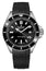 Edox Neptunian Automatic Stainless Steel Black Dial Black Rubber Strap Date Divers Mens Watch 80120 - 3NCA - NIN - Watches & Beyond