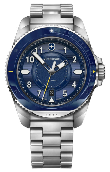 update alt-text with template Watches - Mens-Victorinox Swiss Army-242010-24-hour display, 40 - 45 mm, blue, date, divers, Journey 1884, mens, menswatches, new arrivals, round, rpSKU_241978, rpSKU_241980.1, rpSKU_242009, rpSKU_242012, rpSKU_242015, stainless steel band, stainless steel case, swiss automatic, uni-directional rotating bezel, Victorinox Swiss Army, watches-Watches & Beyond