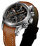 Fortis Aeromaster Automatic Chronograph Stainless Steel Black Dial Brown Leather Strap Day/Date Divers Mens Watch F4040001 - WAB - Shipping Dept.