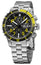 Fortis Marinemaster Yellow Automatic Chronograph Stainless Steel Black Dial Day/Date Divers Mens Watch F8140001 - WAB - Shipping Dept.