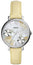 Fossil Jacqueline Three - Hand Mother - of - Pearl Floral Dial Lemon Leather Womens Watch ES4812 - WAB - Shipping Dept.