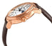 Frederique Constant Classic Moonphase Manufacture Rose Gold Tone Steel Automatic Silver Dial Brown Leather Strap Mens Watch FC - 712MS4H4 - WAB - Shipping Dept.