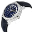Frederique Constant Classic Worldtimer Manufacture Automatic Blue Dial Blue Leather Strap Mens Watch FC - 718NWM4H6 - Watches & Beyond