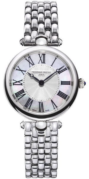 Frederique Constant Classics Art Deco Stainless Steel Mother - of - Pearl Dial Quartz Womens Watch FC - 200MPW2AR6B - WAB - Shipping Dept.