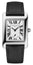 Frederique Constant Classics Carrée Small Seconds Stainless Steel Silver Dial Black Leather Strap Quartz Unisex Watch FC-235S2C6 - Watches & Beyond