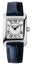 Frederique Constant Classics Carree Stainless Steel Rectangle Case Blue Leather Strap Silver Dial Quartz Womens Watch FC - 200MC16 - WAB - Shipping Dept.