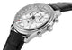 Frederique Constant Classics Chronograph Stainless Steel Silver Dial Black Leather Strap Day/Date Month Quartz Mens Watch FC - 296SW5B6 - Watches & Beyond