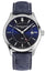 Frederique Constant Classics GMT Stainless Steel Blue Dial Blue Leather Strap Date Quartz Mens Watch FC - 252NS5B6 - WAB - Shipping Dept.