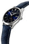 Frederique Constant Classics GMT Stainless Steel Blue Dial Blue Leather Strap Date Quartz Mens Watch FC - 252NS5B6 - WAB - Shipping Dept.