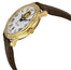 Frederique Constant Classics Heart Beat Automatic Yellow Gold Plated Steel Silver Dial Brown Leather Strap Date Mens Watch FC - 315M4P5 - WAB - Shipping Dept.