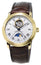 Frederique Constant Classics Heart Beat Moonphase Gold Tone Steel Automatic Silver Dial Brown Leather Strap Mens Watch FC-335MC4P5 - Watches & Beyond