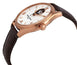 Frederique Constant Classics Heart Beat Rose Gold Tone Steel Automatic Silver Dial Brown Leather Strap Mens Watch FC - 310MV5B4 - WAB - Shipping Dept.