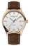 Frederique Constant Classics Index Automatic Rose Gold PVD Silver Dial Brown Leather Strap Date Mens Watch FC - 303NV5B4 - Watches & Beyond