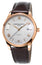 Frederique Constant Classics Index Automatic Rose Gold Tone Steel Silver Dial Date Brown Leather Strap Mens Watch FC - 303MV5B4 - WAB - Shipping Dept.