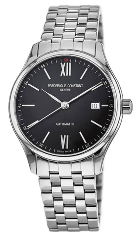 Frederique Constant Classics Index Automatic Stainless Steel Black Dial Date Mens Watch FC - 303BN5B6B - WAB - Shipping Dept.