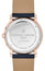 Frederique Constant Classics Index Business Timer Rose Gold Plated Blue Dial Blue Leather Strap Moonphase Day/Date/Week Quartz Mens Watch FC - 270N4P4 - Watches & Beyond