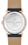 Frederique Constant Classics Index Business Timer Rose Gold Plated Blue Dial Blue Leather Strap Moonphase Day/Date/Week Quartz Mens Watch FC - 270N4P4 - WAB - Shipping Dept.