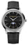 Frederique Constant Classics Moneta Moonphase Stainless Steel Black Dial Black Leather Strap Quartz Unisex Watch FC - 206B3S6 - Watches & Beyond