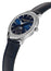Frederique Constant Classics Moneta Moonphase Stainless Steel Blue Dial Blue Leather Strap Quartz Unisex Watch FC - 206N3S6 - Watches & Beyond
