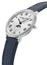 Frederique Constant Classics Moonphase Stainless Steel Silver Dial Blue Leather Strap Quartz Unisex Watch FC - 206RS3S6 - Watches & Beyond