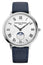 Frederique Constant Classics Moonphase Stainless Steel Silver Dial Blue Leather Strap Quartz Unisex Watch FC - 206RS3S6 - Watches & Beyond