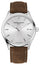 Frederique Constant Classics Stainless Steel Silver Dial Brown Leather Strap Date Quartz Mens Watch FC - 220SS5B6 - Watches & Beyond