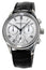 Frederique Constant Flyback Chronograph Manufacture Silver Dial Black Leather Strap Automatic Mens Watch FC - 760MC4H6 - WAB - Shipping Dept.