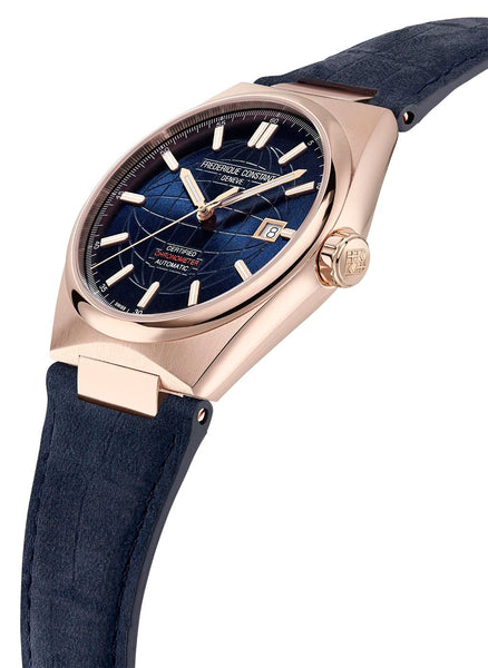 Frederique Constant Highlife COSC Automatic Rose Gold Plated Steel Blu