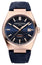 Frederique Constant Highlife COSC Automatic Rose Gold Plated Steel Blue Dial Blue Leather Interchangeable Blue Rubber Strap Date Mens Watch FC - 303N3NH4 - Watches & Beyond