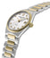 Frederique Constant Highlife Steel & Yellow Gold Plated Silver Dial Diamonds Interchangeable White Rubber Strap Date Quartz Womens Watch FC - 240VD2NH3B - WAB - Shipping Dept.