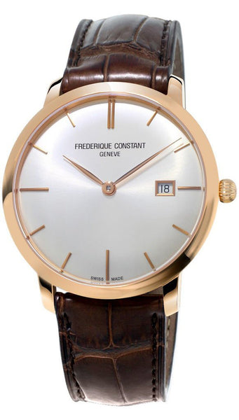 Frederique Constant Slim Line Automatic 18kt Rose Gold Mens Luxury Strap Watch FC - 306V4S9 - WAB - Shipping Dept.