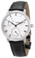 Frederique Constant Slimline Manufacture Power Reserve Automatic Stainless Steel Silver Dial Black Leather Strap Date Mens Watch FC - 723WR3S6 - Watches & Beyond