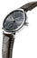 Frederique Constant Slimline Power Reserve Automatic Stainless Steel Gray Dial Gray Leather Strap Date Mens Watch FC - 723GR3S6 - Watches & Beyond